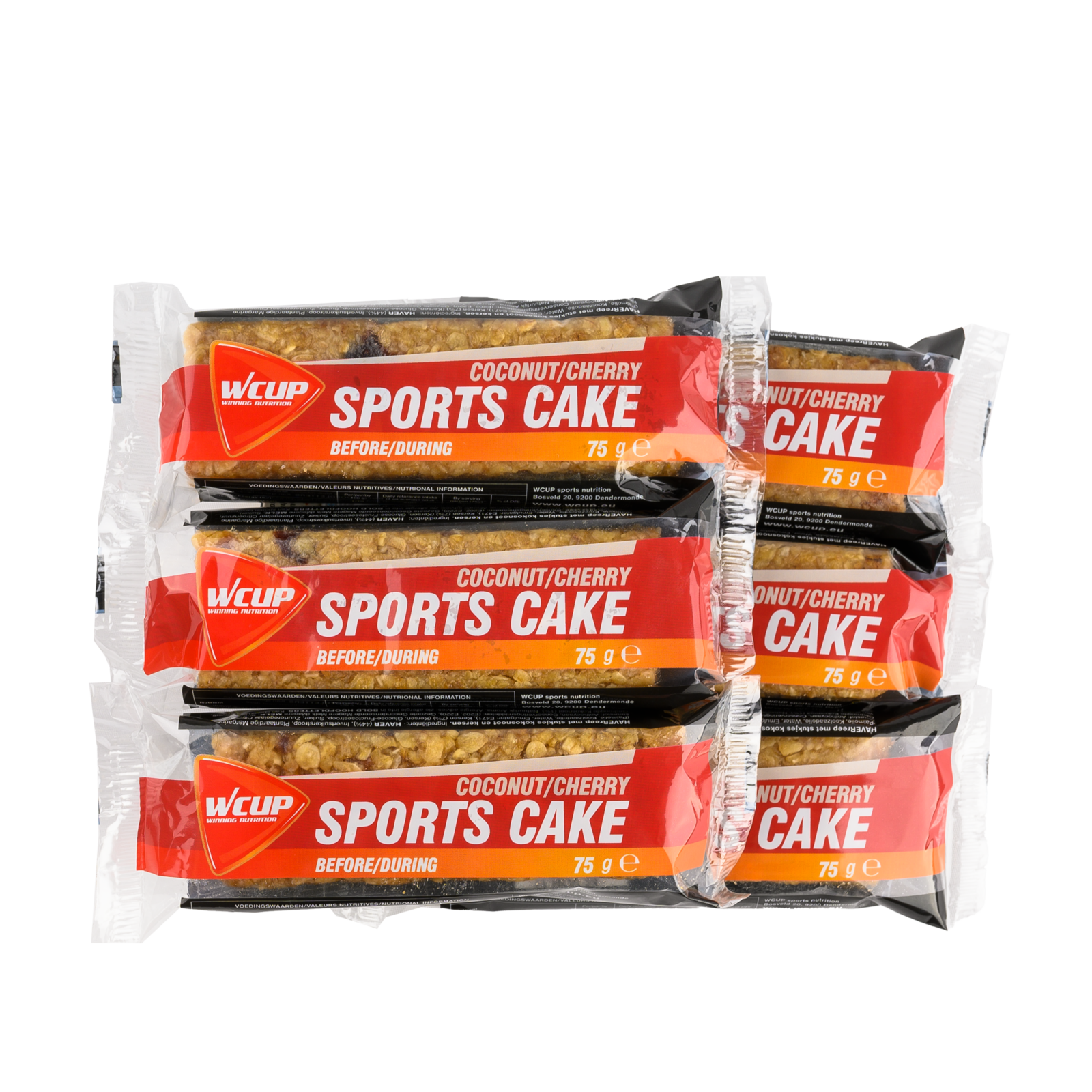  Sports Cake Coconut - Cherry (6 pièces) 